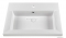 MARMY - MAGNUM - Mosdó, mosdókagyló - Fényes fehér öntött márvány 70x51 - Szögletes - Pultba süllyeszthető, bútorra szerelhető
