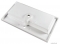 MARMY - MAGNUM - Mosdó, mosdókagyló - Fényes fehér öntött márvány 90x51 - Szögletes - Pultba süllyeszthető, bútorra szerelhető