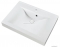 MARMY - RAVENNA - Mosdó, mosdókagyló - Fényes fehér öntött márvány 70x50 - Szögletes - Pultba süllyeszthető, bútorra szerelhető