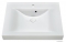 MARMY - RAVENNA - Mosdó, mosdókagyló - Fényes fehér öntött márvány 70x50 - Szögletes - Pultba süllyeszthető, bútorra szerelhető