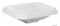MARMY - LEA - Mosdó, mosdókagyló - Fényes fehér öntött márvány 38x38cm - Pultba, bútorba süllyeszthető 