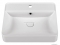 MARMY - DAISY - Mosdó, mosdókagyló - Fényes fehér öntött márvány 50x40cm - Pultra, bútorra ültethető