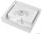 MARMY - HIEN - Mosdó, mosdókagyló - Fényes fehér öntött márvány 50x45cm - Pultra, bútorra ültethető