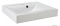 MARMY - RAVENNA - Mosdó, mosdókagyló - Fényes fehér öntött márvány 60x50 - Szögletes - Pultba süllyeszthető, bútorra szerelhető