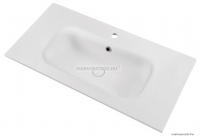 MARMY - ASPEN - Mosdó, mosdókagyló - 90x46 cm - Szögletes - Pultba, bútorba süllyeszthető